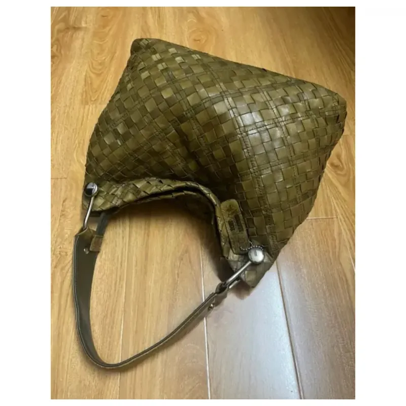 Túi nữ sz 31*26*10 da thật đan 2hand 928845