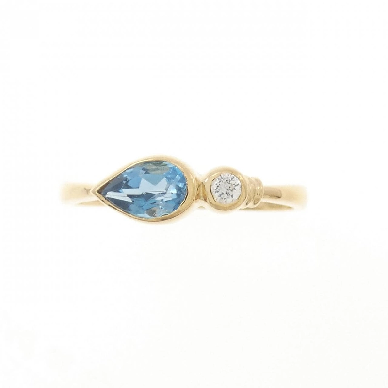Nhẫn Blue Topaz K18YG 667206