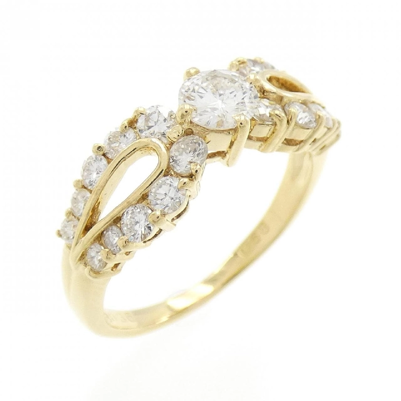 Nhẫn kim cương K18YG 0.36CT 672339