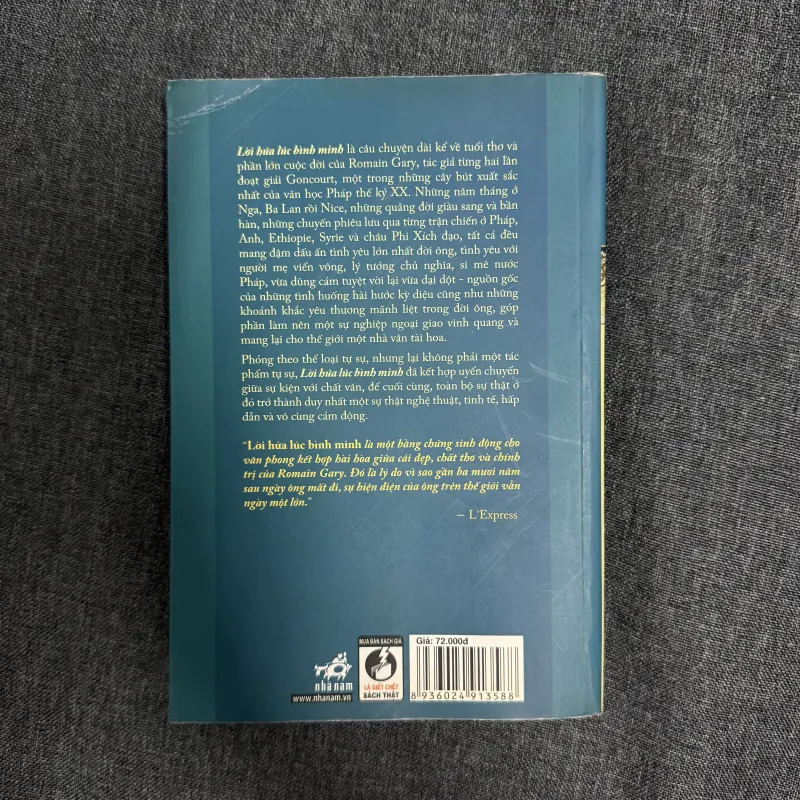 Lời hứa lúc bình minh - Romain Gary 1002216