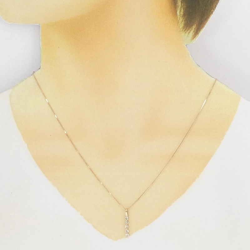 K18PG Dây chuyền kim cương 0.30CT - Hàng hiệu Chính hãng 862232