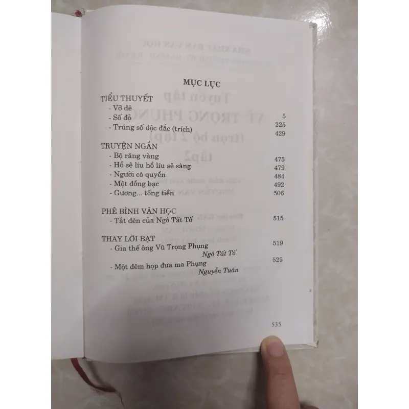 Sách: Tuyển tập Vũ Trọng Phụng (Trọn bộ 2 tập) 752465