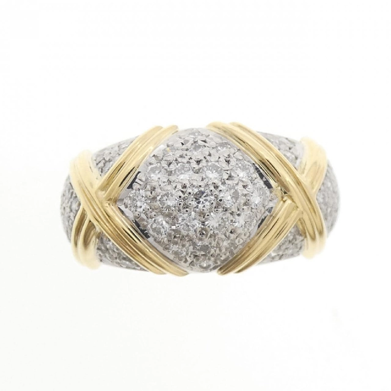 Nhẫn kim cương K18YG/PT900 0.63CT 668523