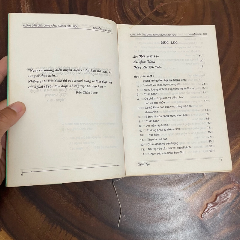 II Tựa sách: Hướng Dẫn Ứng Dụng Năng Lượng Sinh Học - Nguyễn Đình Phu - 1997 443460