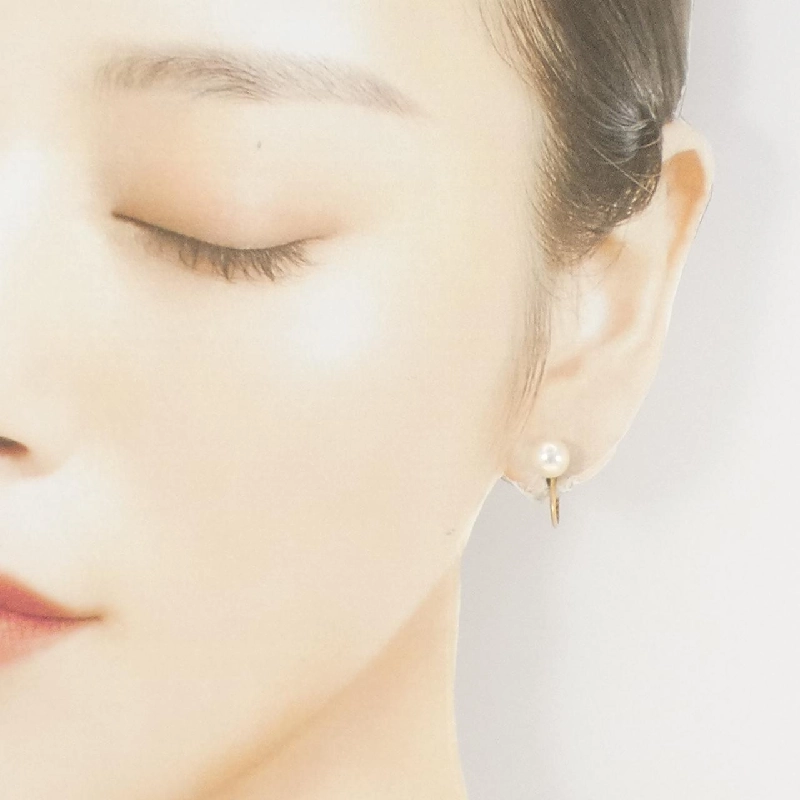 K18YG Bông tai ngọc trai Akoya 6.9mm - Hàng hiệu Chính hãng 872458