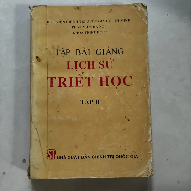 Tập bài giảng lịch sử Triết học (Tập 2) 1007146