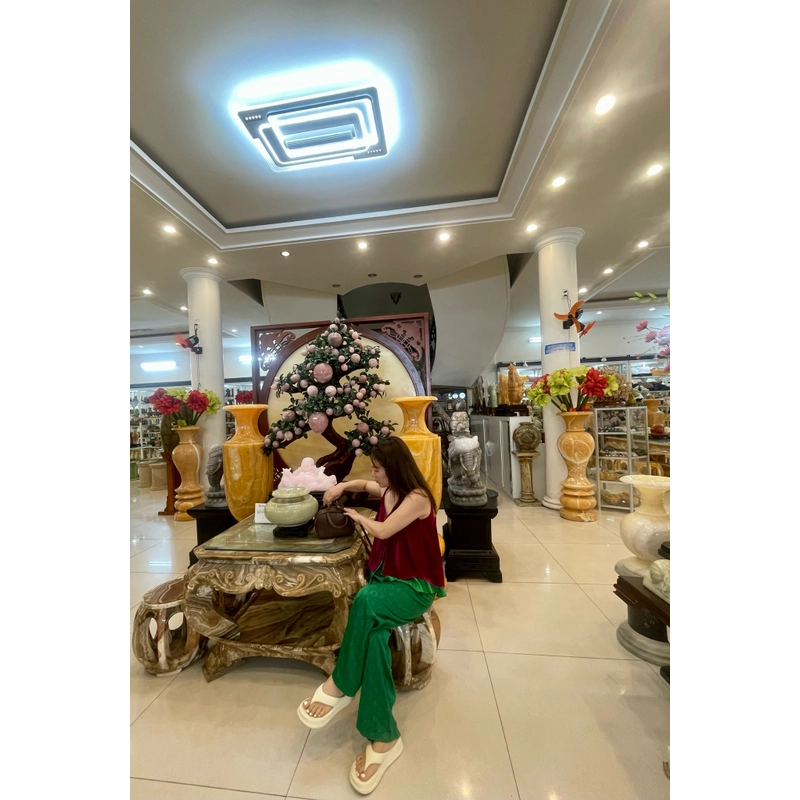 Sét áo nhung the + quần xuông lụa 491415