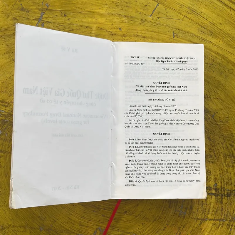 DƯỢC THƯ QUỐC GIA VIỆT NAM dùng cho tuyến y tế cơ sở - BỘ Y TẾ 1002550