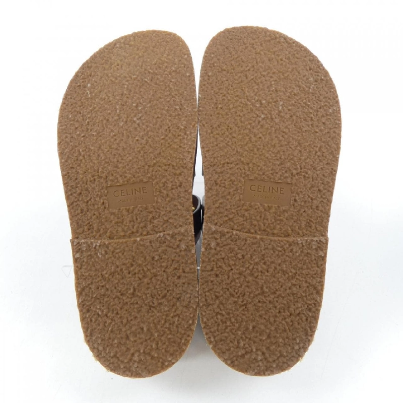 Giày sandal CELINE Slide Tippy Triomphe Wedge Mule 357283766C - Hàng hiệu Authentic 827861