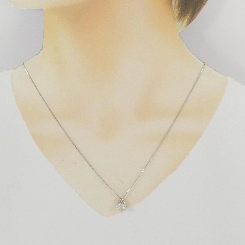 K18WG Dây chuyền kim cương 0.30CT - Hàng hiệu Chính hãng 859251