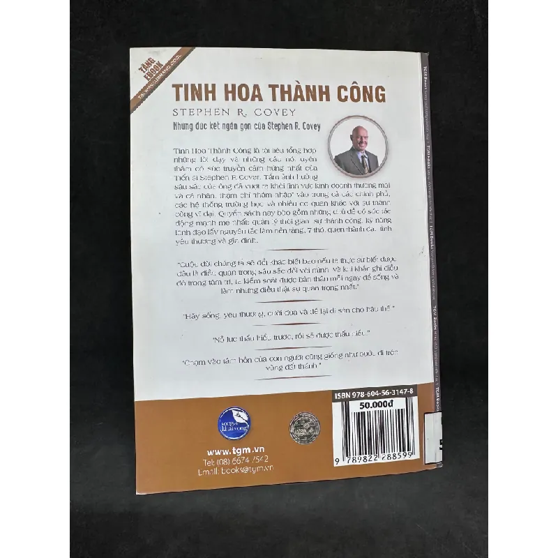 [Phiên Chợ Sách Cũ] Tinh Hoa Thành Công - Những Đúc Kết Ngắn Gọn Cảu Stephen R.Covey, 2015 1304 432325