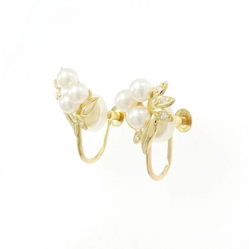 K18YG Bông tai ngọc trai Akoya - Hàng hiệu Authentic 877650