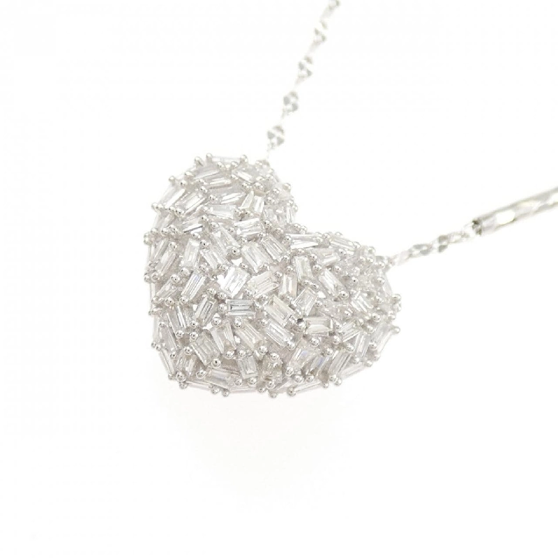 K18WG Dây chuyền kim cương hình trái tim 0.40CT - Hàng hiệu Chính hãng 865288