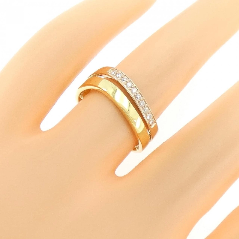 Nhẫn kim cương K18YG/K18PG 0.10CT 666489