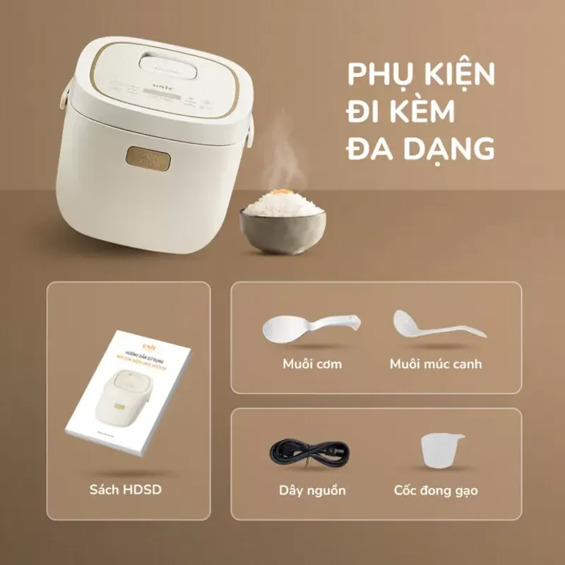 Nồi Cơm Điện Lòng Gốm UNIE URC818 – Dung tích 1,8L, Chống Dính Tự Nhiên 573059