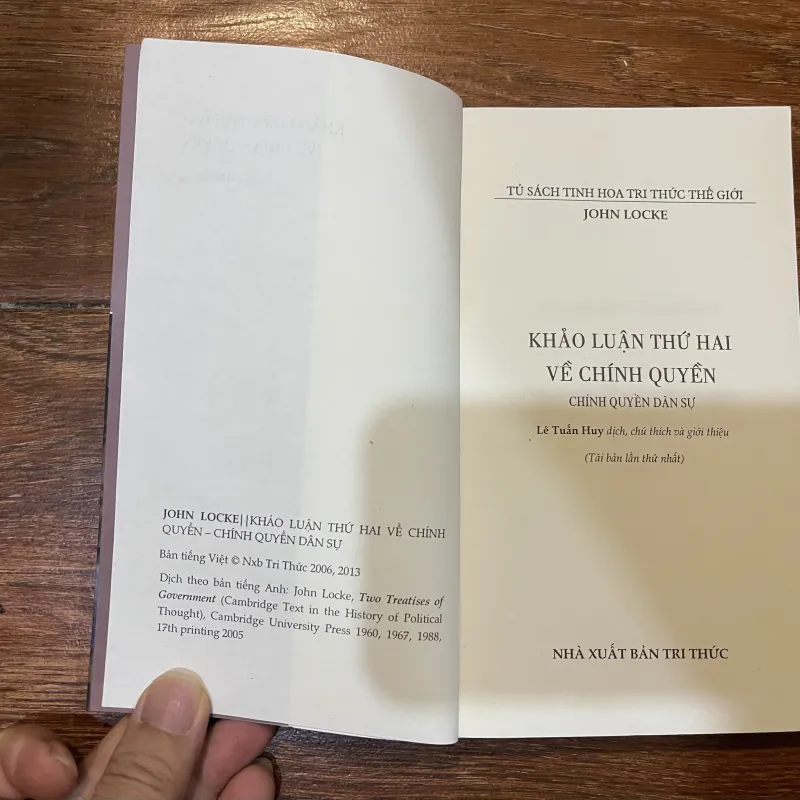 Khảo luận thứ hai về chính quyền - John Locke (t4) 1005076