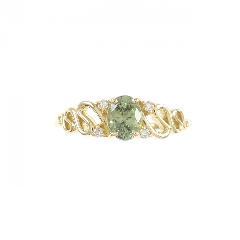 Nhẫn Garnet Xanh K18YG - Hàng hiệu Chính hãng 855067