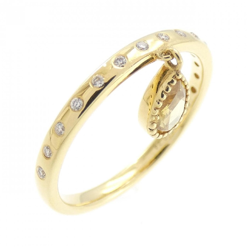 【Sản phẩm mới】Nhẫn kim cương K18YG 0.24CT 672462