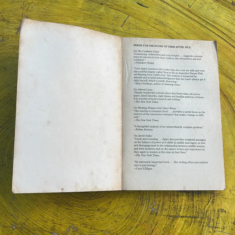 THE CONFIDENT CHILD - TERRI APTER 697193