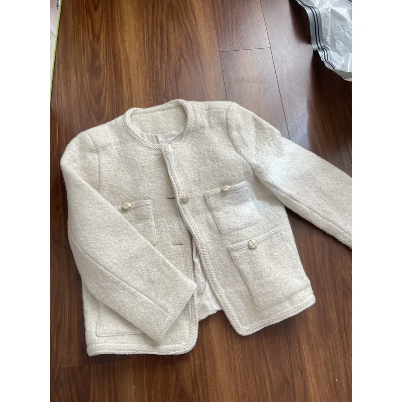 Áo dạ trắng ngà 702964