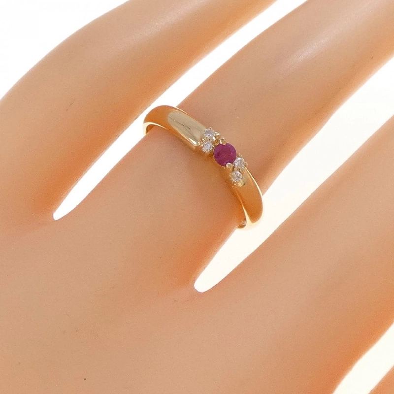 Nhẫn Ruby K18YG 666078