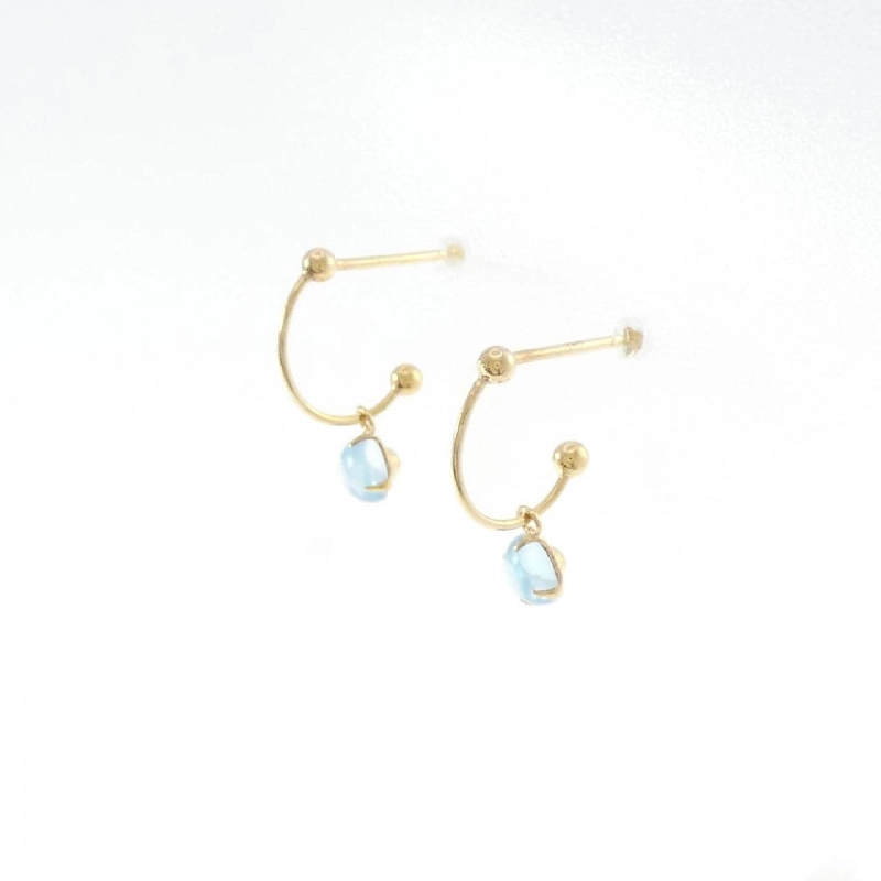 K18YG Blue Topaz Bông tai - Hàng hiệu Chính hãng 865141