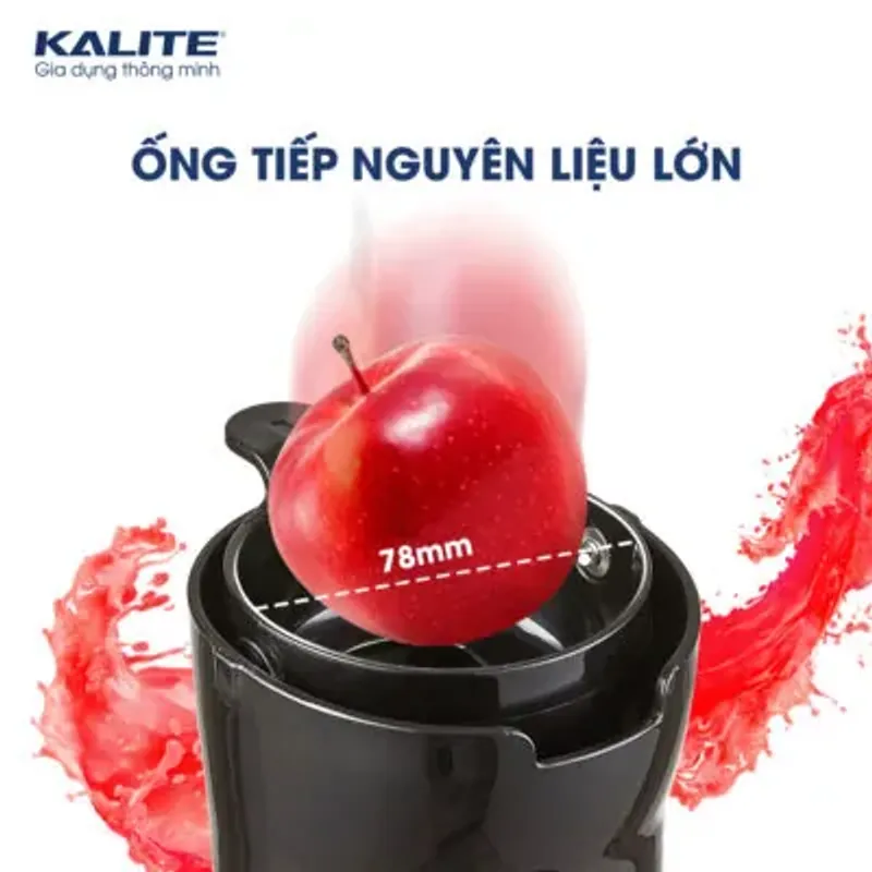 Máy ép chậm Kalite KSJ4415 siêu kiệt bã dễ tháo lắp vệ sinh 780502