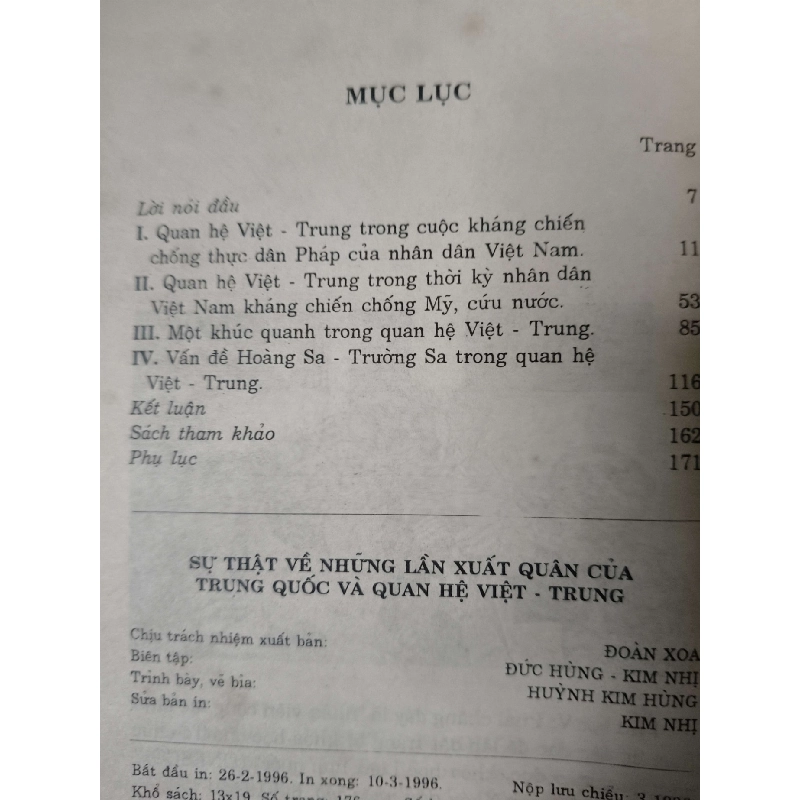 Sự thật những lần xuất quân của Trung Quốc và quan hệ Việt trung - 1996 - 175 trang - LỊCH SỬ - CHÍNH TRỊ - TRIẾT HỌC - SLSCTNTVTMVNSLSCTANTQ3112-152 925238