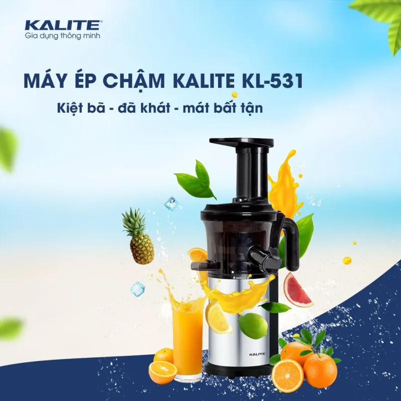 Máy ép chậm KALITE KL-531. nhỏ gọn, êm ái, bền bỉ 932241
