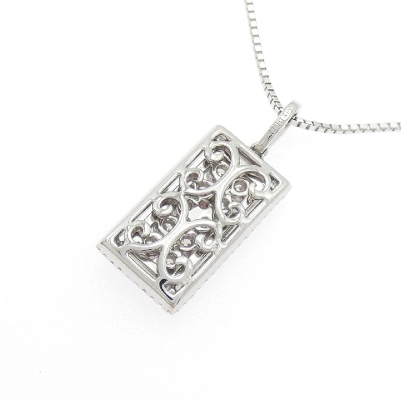 K18WG Dây chuyền kim cương hồng 0.07CT - Hàng hiệu Authentic 859721