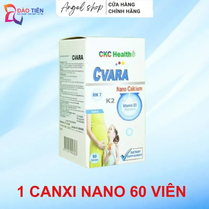 (Hàng CTY mới) Viên uống Canxi tảo biển CVARA CKC Health Nhập khẩu Anh Quốc hộp 60 viên 736053