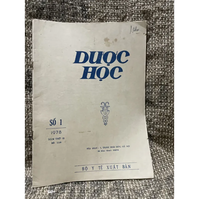 Tạp chí Dược học - khổ lớn số 1.1978 1009101
