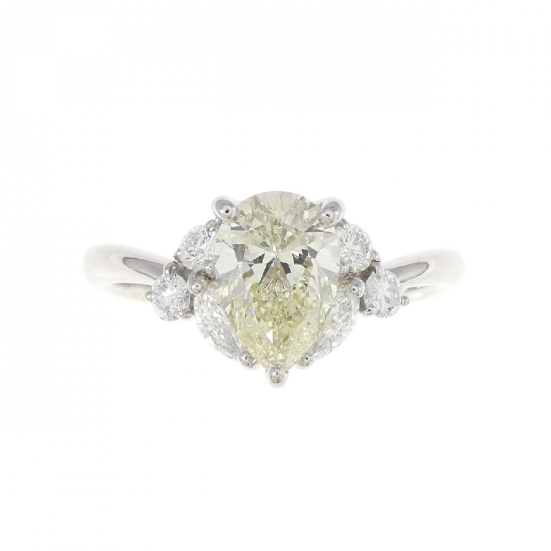 Nhẫn kim cương PT 1.050CT VLY VS2 hình giọt nước - Hàng hiệu Authentic 873844