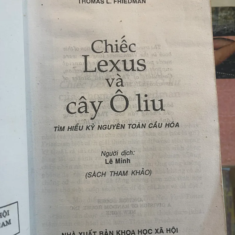 CHIẾC LEXUS VÀ CÂY ÔLIU - THOMAS L. FRIEDMAN  1001511