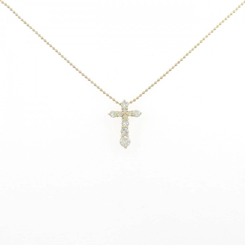 K18YG Dây chuyền kim cương chéo 0.51CT - Hàng hiệu Chính hãng 864685