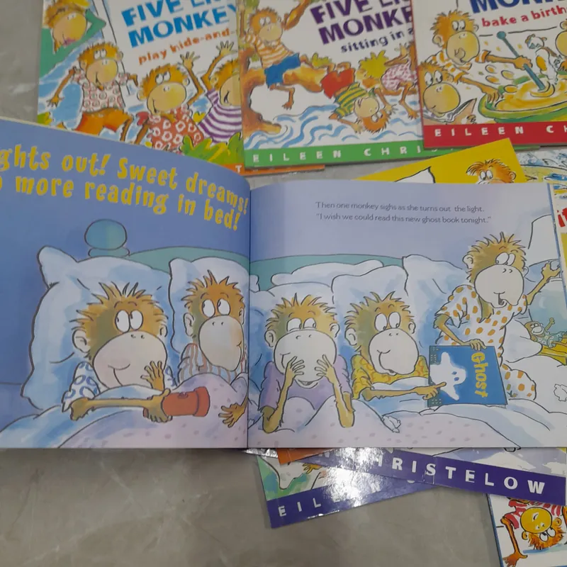 Set 9 cuốn five little monkeys tiếng anh 564939