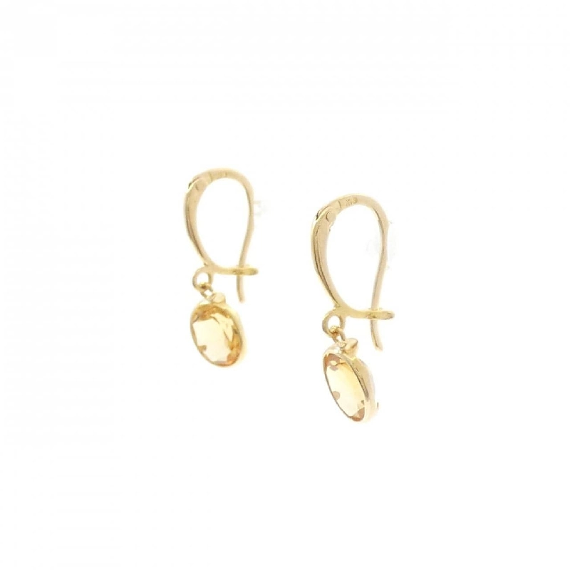K18YG Citrine Bông tai - Hàng hiệu Chính hãng 864714