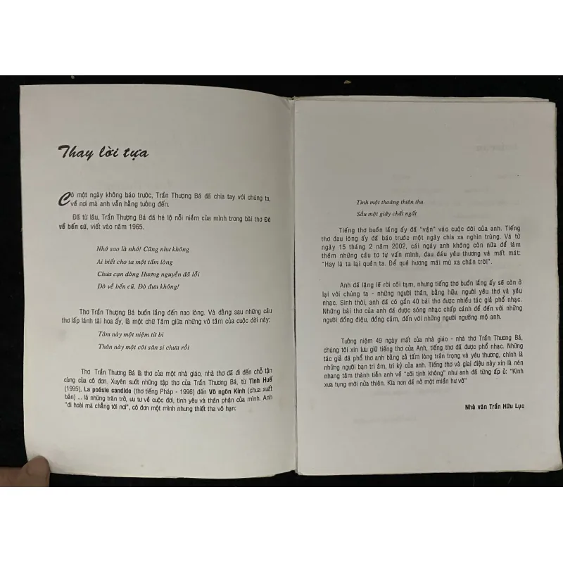 Tập nhạc: Ơn đời một nửa, ơn em.. Trần Thương Bá. ( lưu hành nội bô) 1024304