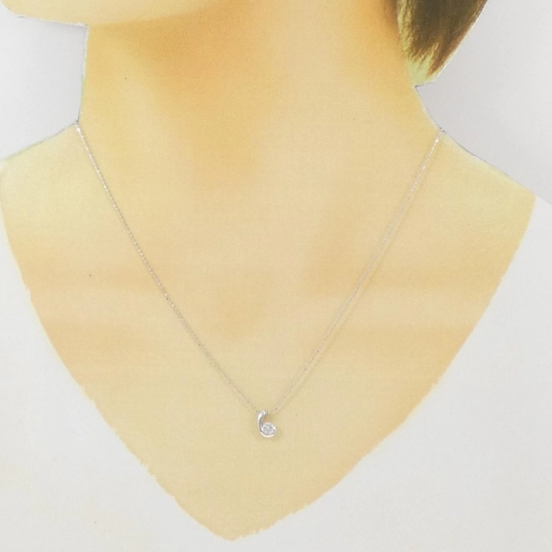 K18WG Dây chuyền kim cương 0.15CT - Hàng hiệu Chính hãng 862946