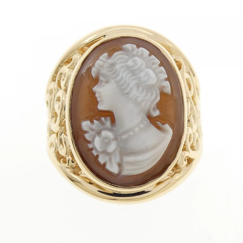 Nhẫn Shell Cameo K18YG - Hàng hiệu Chính hãng 852347