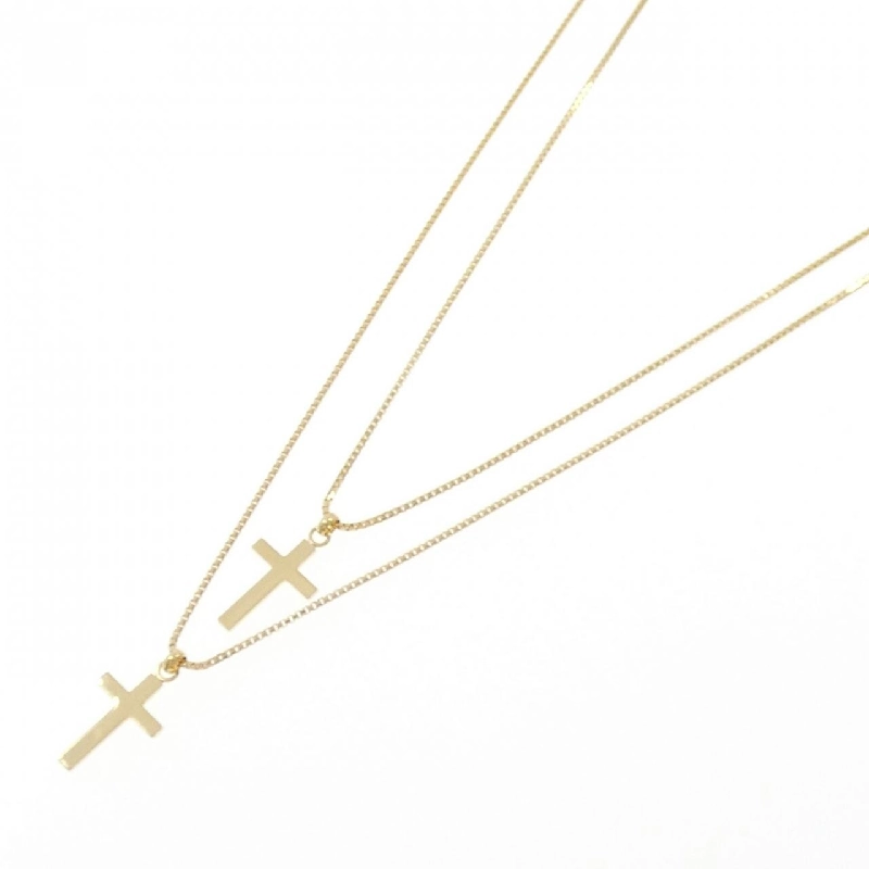 K18YG Dây chuyền hình chữ thập - Hàng hiệu Chính hãng 860570