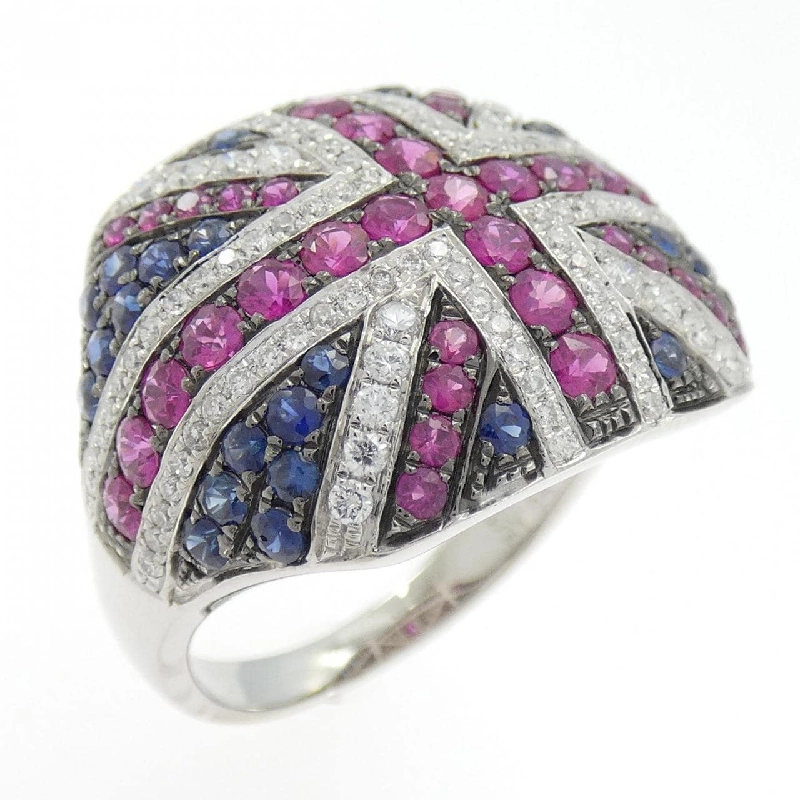 Nhẫn đá màu K18WG/K18BG 666963