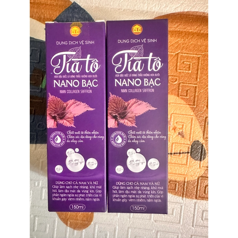 Dung dịch vệ sinh tía tô nano bạc . Hàng nguyên chưa sử dụng  201418