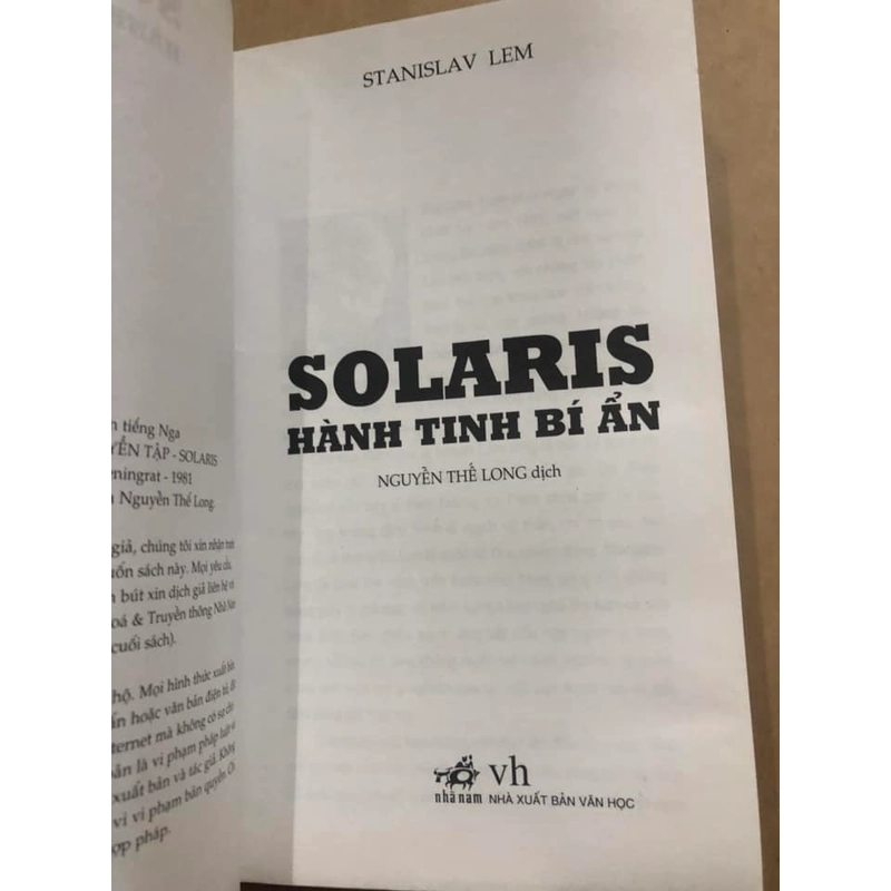 Sách Solaris Hành tinh bí ẩn - Stanislav Lem 305522