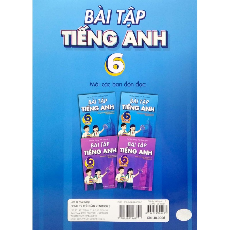 Bài Tập Tiếng Anh 6 - Tập 1 (Có Đáp Án) - Dùng Kèm SGK Tiếng Anh 6 Global Success - Mai Lan Hương, Hà Thanh Uyên 147226