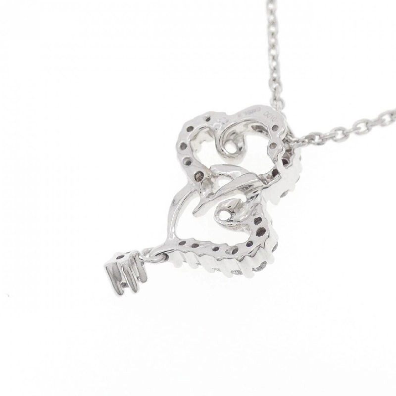 K18WG Dây chuyền kim cương hình trái tim 0.10CT - Hàng hiệu Chính hãng 859573