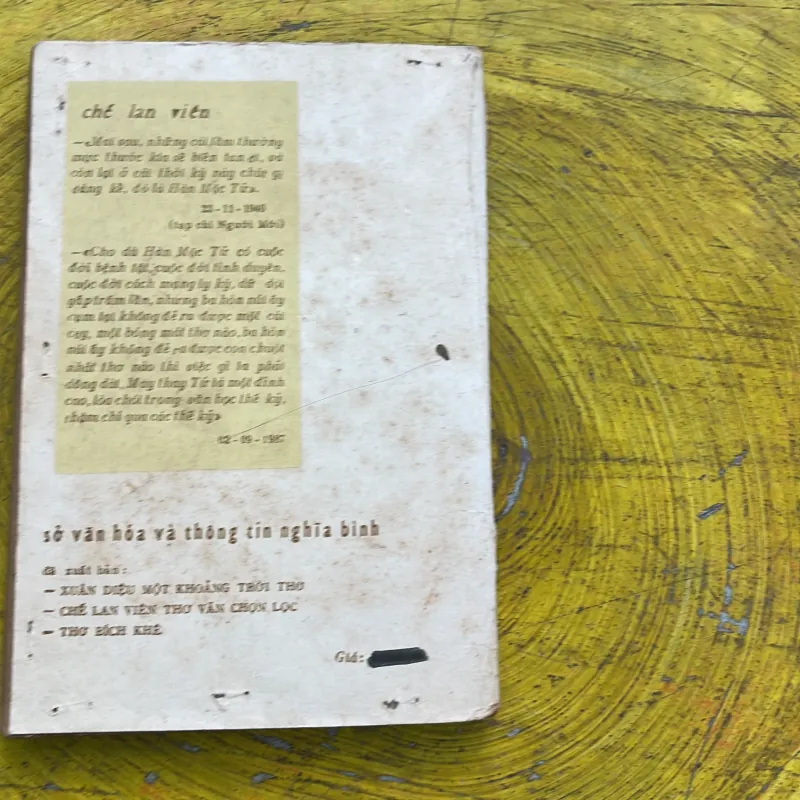 COMBO THƠ HÀN MẶC TỬ & HÀNH TRÌNH ĐẾN VỚI HÀN MẶC TỬ 748184