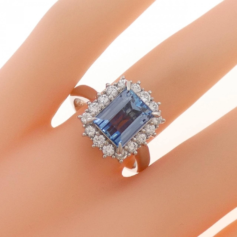 Nhẫn Aquamarine PT900 2.27CT - Hàng hiệu Authentic 848312