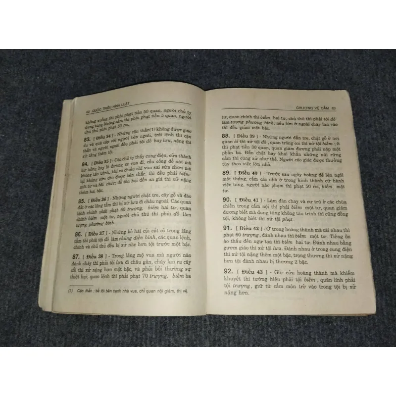 QUỐC TRIỀU HÌNH LUẬT. LUẬT HÌNH TRIỀU LÊ LUẬT HỒNG ĐỨC 992970