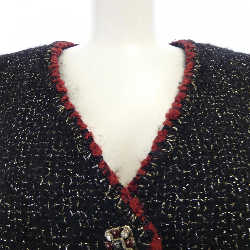 【Khuyến mãi】Áo khoác không cổ CHANEL 640634